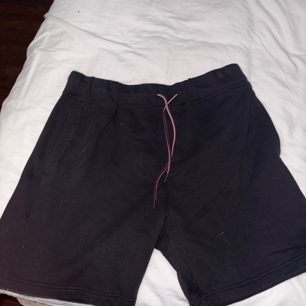 Tommy Hilfiger Black and Pink Athletic Shorts